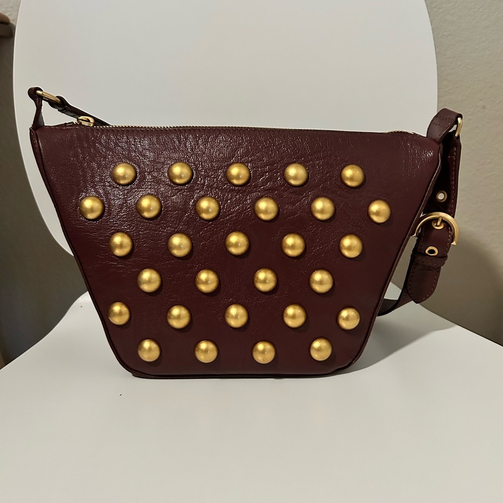 Vince Camuto Crossbody Shoulder Bag with Gold Studs Liann